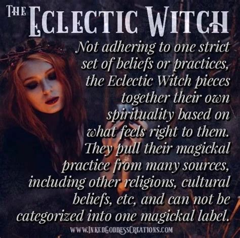 The concept of an eclectic witch